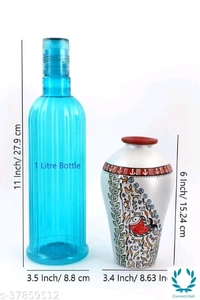 Fashionable Vases - White, Handicraft, Madhubani Painting